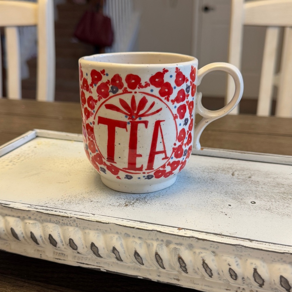 Anthropologie Elevenses Sweetly Stated Tea Mug